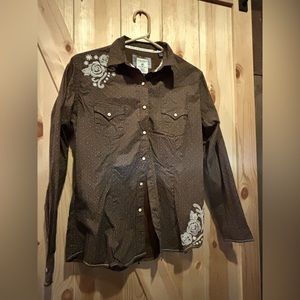 Vintage panhandle rough style button up shirt